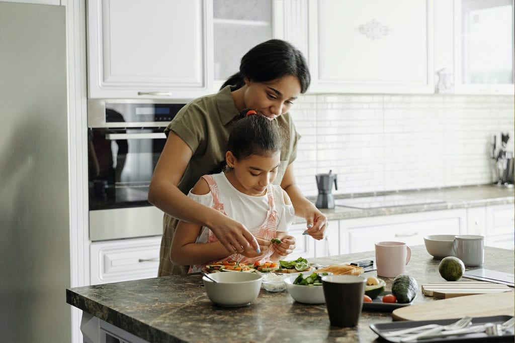 What a Chemical Imbalance does to your brain-mother and daughter cooking dinner